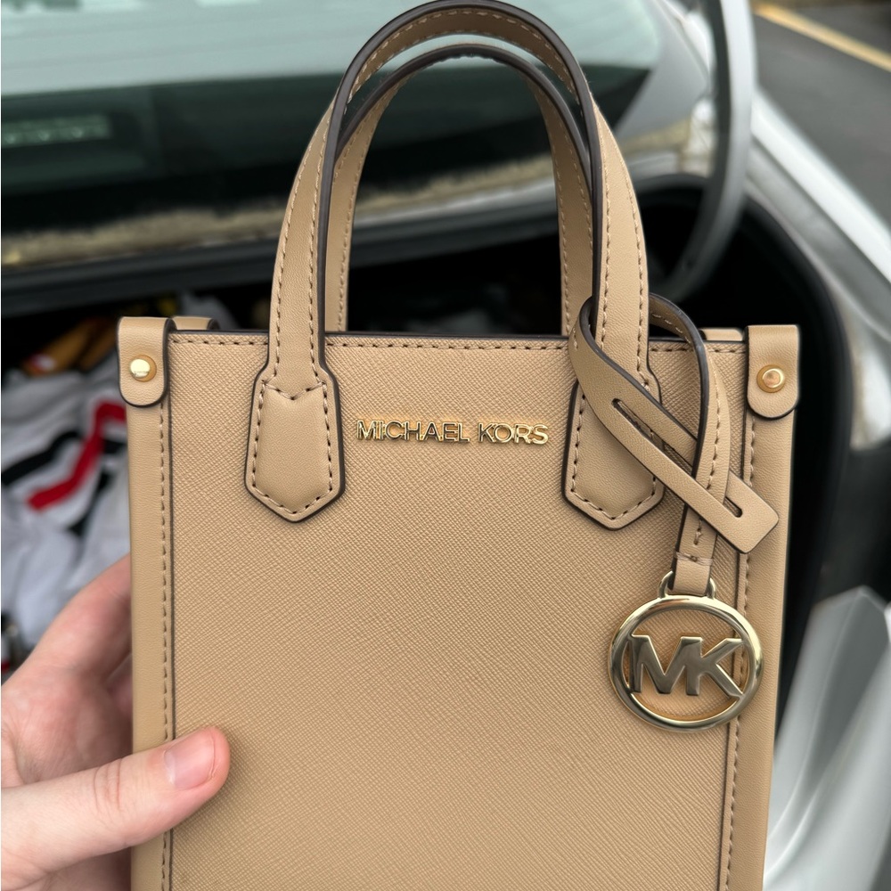 Michael Kors Tan Leather Tote Bag